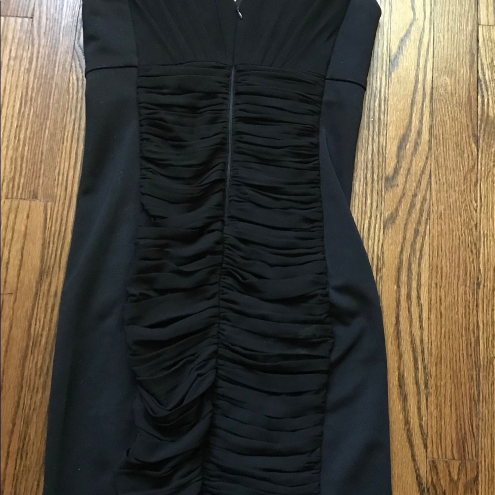 WHBM Rouched Black Dress - Picture 3 of 4